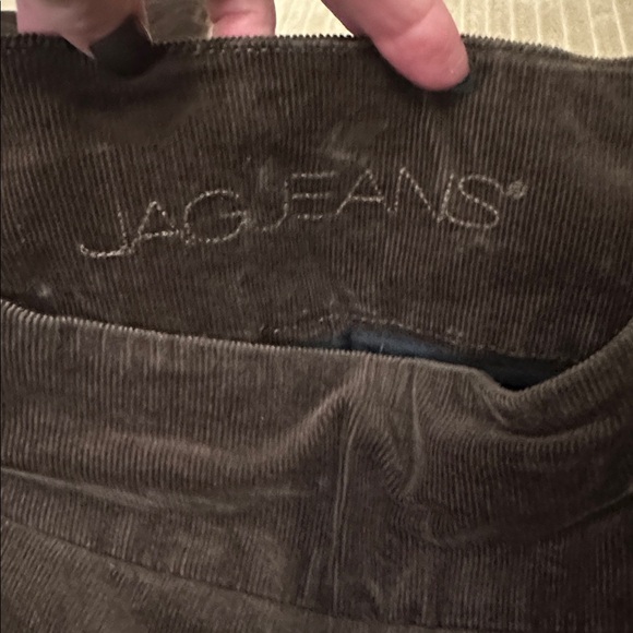 Jag Jeans Brown Corduroy Pants High Rise Skinny size 8 Pull on - Picture 2 of 5